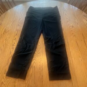 J. McLaughlin Black Rayon Blend Side Zip Crop Pants Size 8 Amelia Cloth (?) VGUC